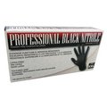 Sas Safety Derma-Pro, Nitrile Disposable Gloves, Nitrile, Powder-Free, M, 100 PK, Black SAS-66542